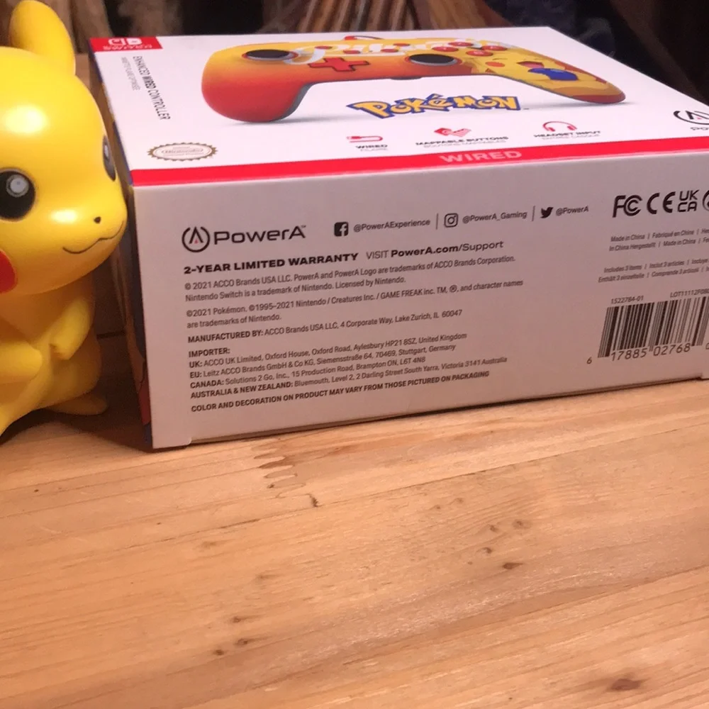 Enhanced Wired Controller for Nintendo Switch - Pokémon: Oran Berry Pikachu